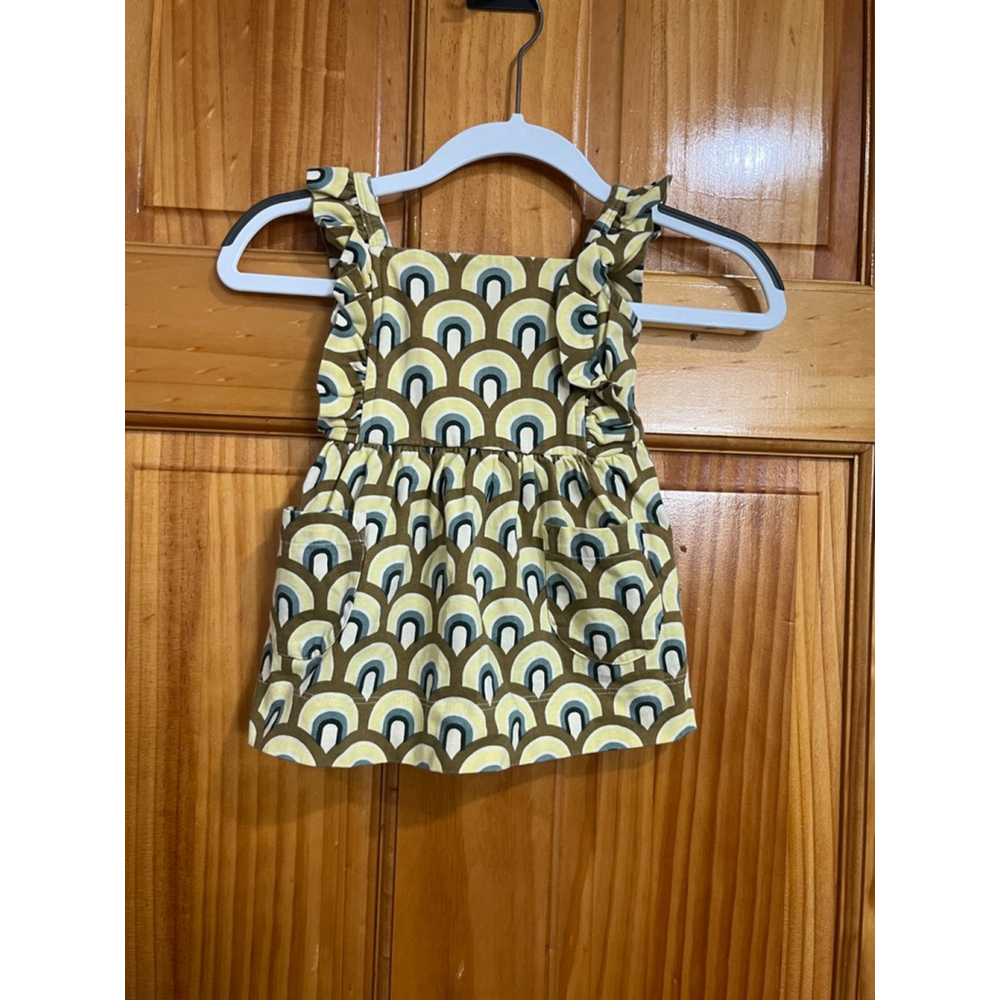 Little Girl Kate Quinn All Over Rainbow Print Ballerina Dress Size 0-3 Months